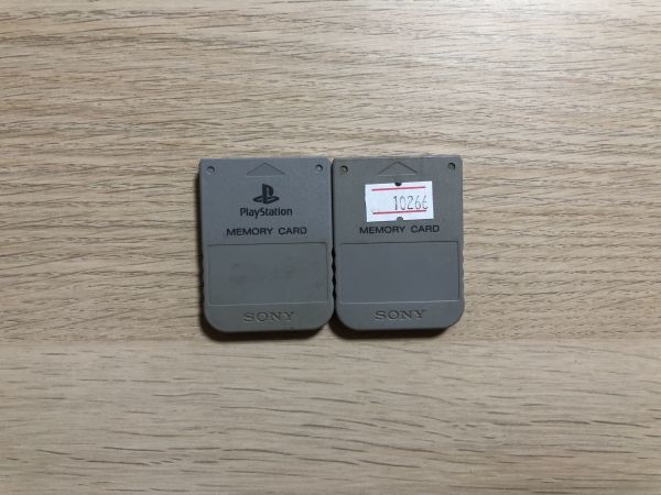 PS1 peripherals memory card 2 piece set [ control 10266][B]
