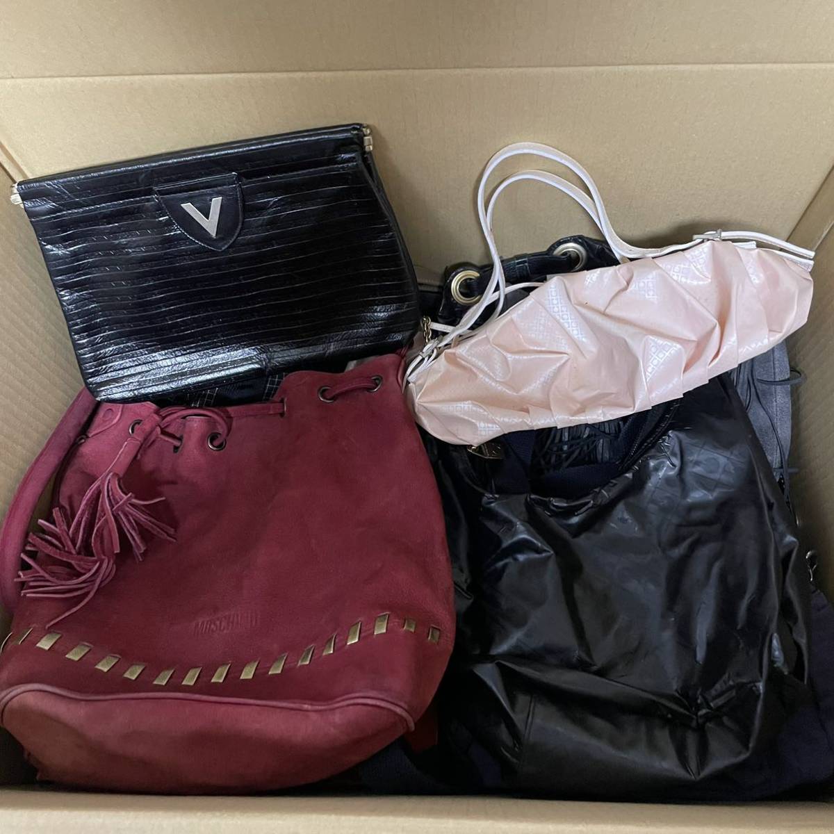 1円スタート！ ブランドバッグ まとめ売り LOUIS VUITTON Cartier ETRO ジバンシー フェラガモ レザー ショルダーバッグ トートバッグ_画像3