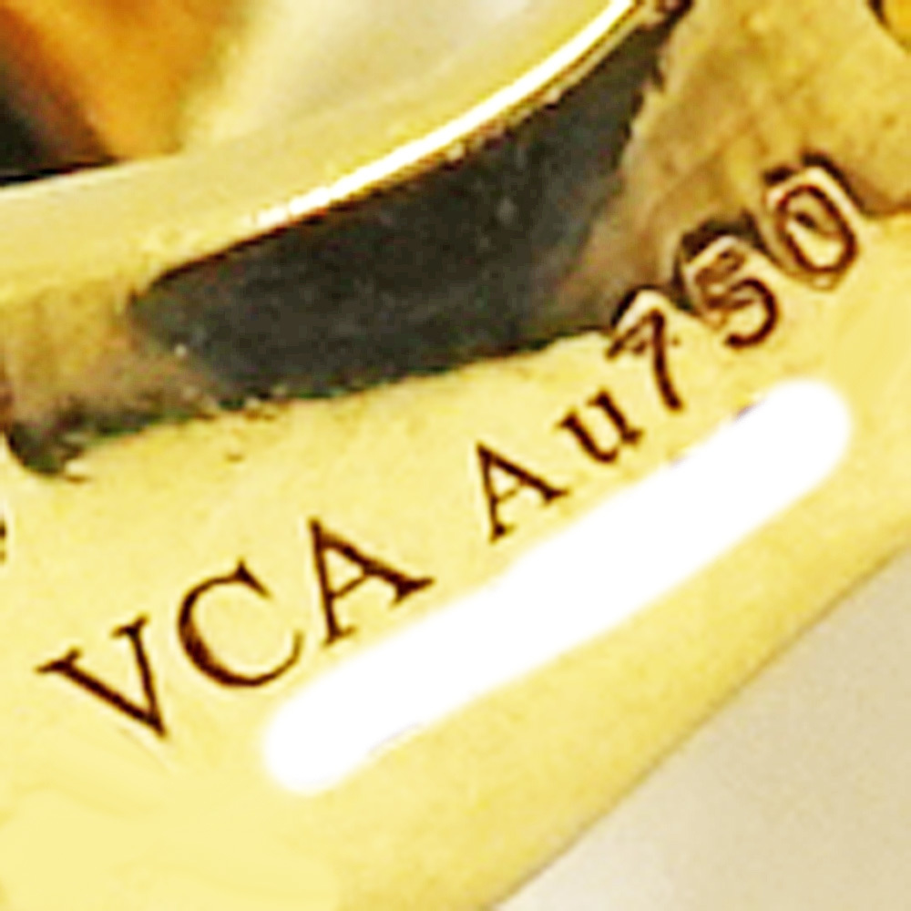 [.] Van Cleef & Arpels K18YG Vintage aru рукоятка bla серьги белый ракушка 750YG ювелирные изделия MOP