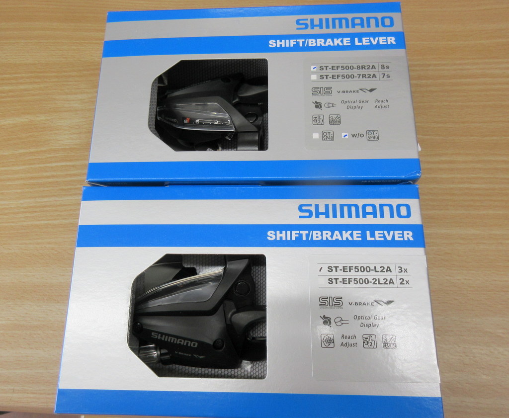 シマノ 3ｘ8速　ST-EF500/2フィンガー　シフト/Vブレーキ兼用レバー　新品・パッケージ無し_画像3
