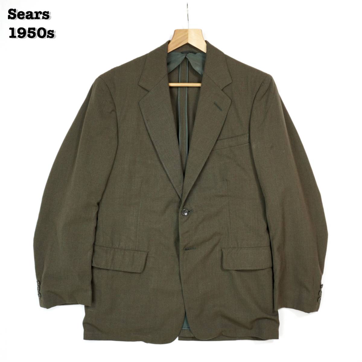 （お得な特別割引価格） UNION Vintage 304168 1950s Jacket Tailored UNIFORM Sears MADE ヴィンテージ ユニオンメイド 1950年代 テーラードジャケット シアーズ Mサイズ