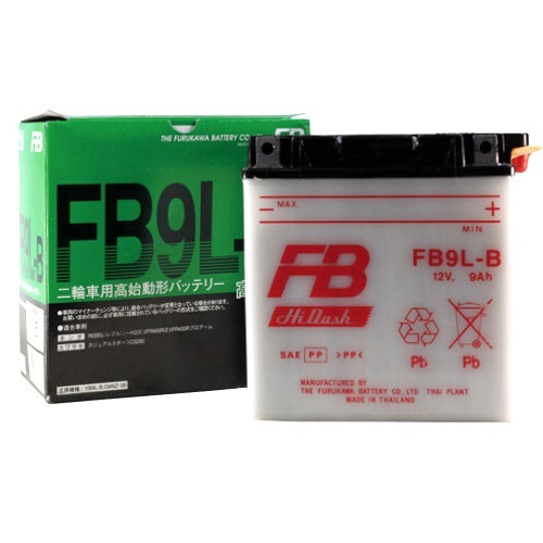 古河電池(フルカワデンチ) バイク バッテリー FB9L-B (YB9L-B 互換) 液別 開放型バッテリー