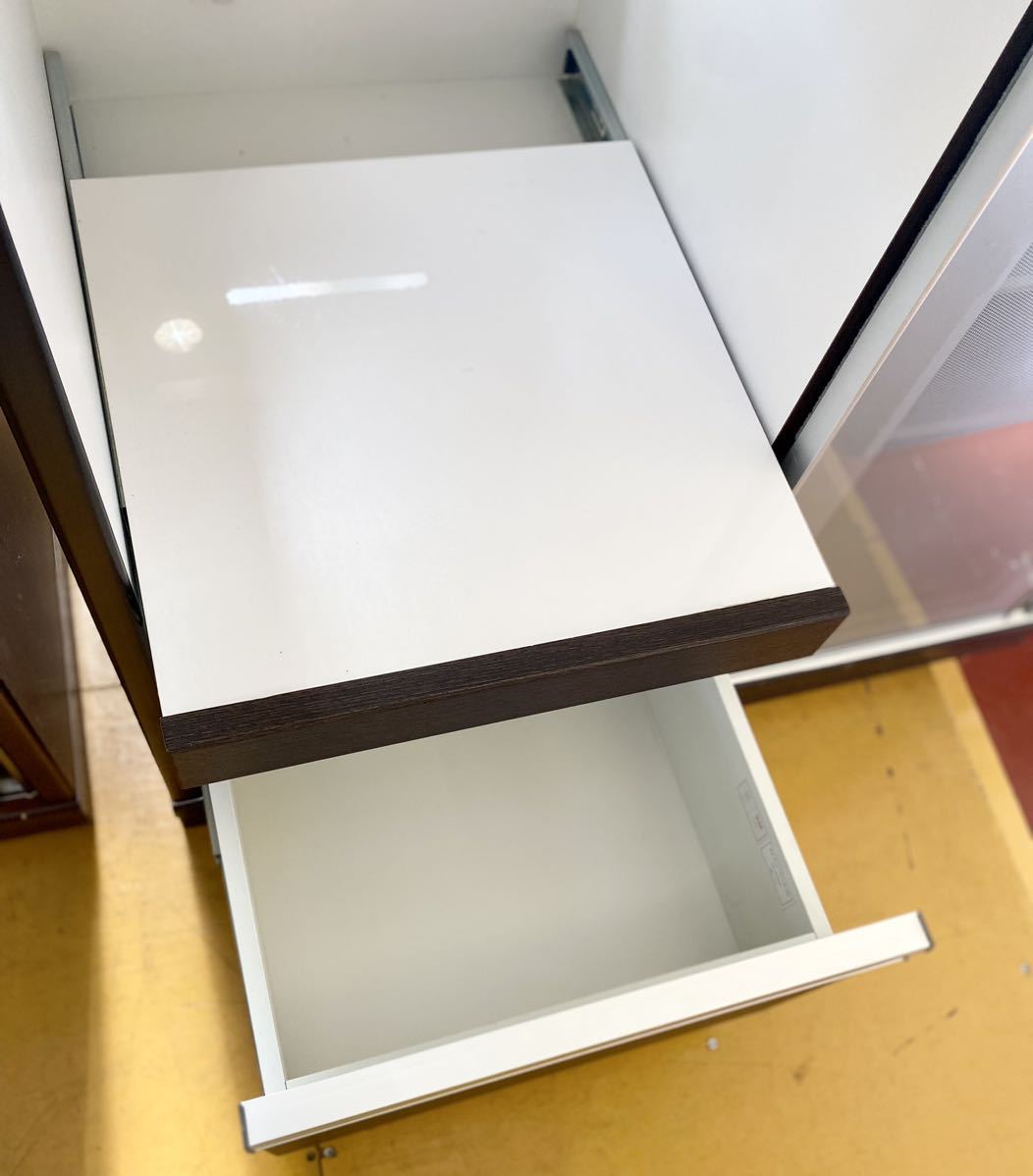 ニトリ　NITORI レンジボード　910×500×840 ホワイト 収納棚　棚　食器棚　インテリア　家具　中古品　I_画像4