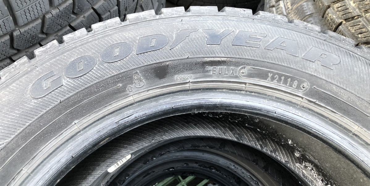 グッドイヤー　GOODYEAR 冬タイヤ　スタッドレスタイヤ　タイヤ　スタッドレス　5分山　2018年式　185/65R15 アイスナビ6 I_画像2