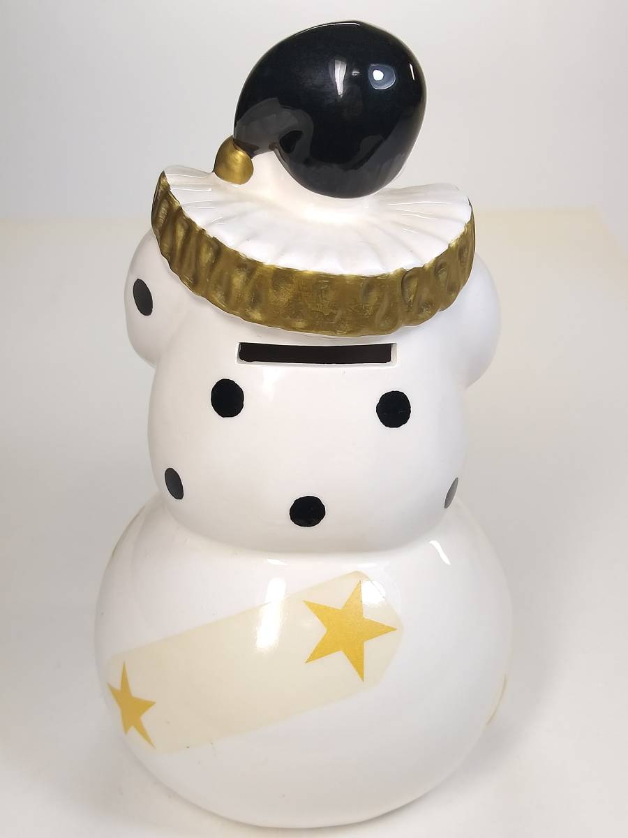 壽】陶器人形ピエロ 道化師 CLEAN ACE製 貯金箱 未使用品 昭和 壽】陶器人形ピエロ 道化師 CLEAN ACE製 貯金箱 未使用品 昭和