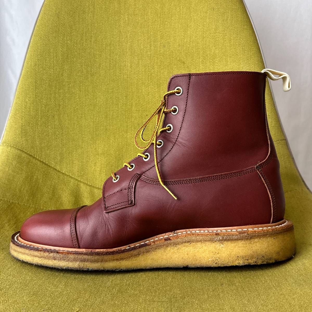 美品 Tricker's トリッカーズ ジュンヤワタナベ別注 M7476 ストレートチップレースアップブーツ 9 fitting5 英国製 27.5 28.0相当 シューズ_画像6