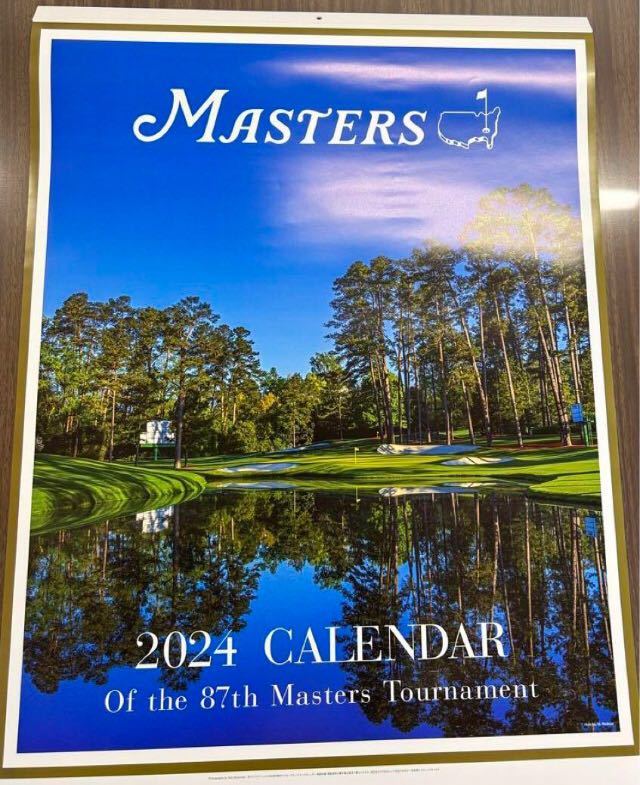 マスターズトーナメント ゴルフ 壁掛けカレンダー 2024年_画像1