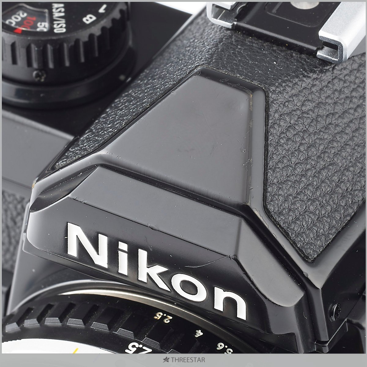 1円～ NIKON New FM2 ブラック おまけでEシリーズ 35mm 1:2.5 レンズ付き シャッター速度チェック済み_画像9