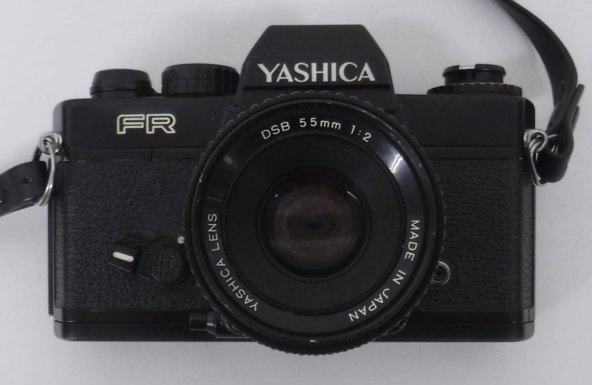 レトロ 当時物 ＊レトロフィルムカメラ ＊YASHICA FR ＊DSB 55mm 1:2 ＊ストラップ付き ＊MADE IN JAPAN 日本製 ＊ジャンク品_画像9