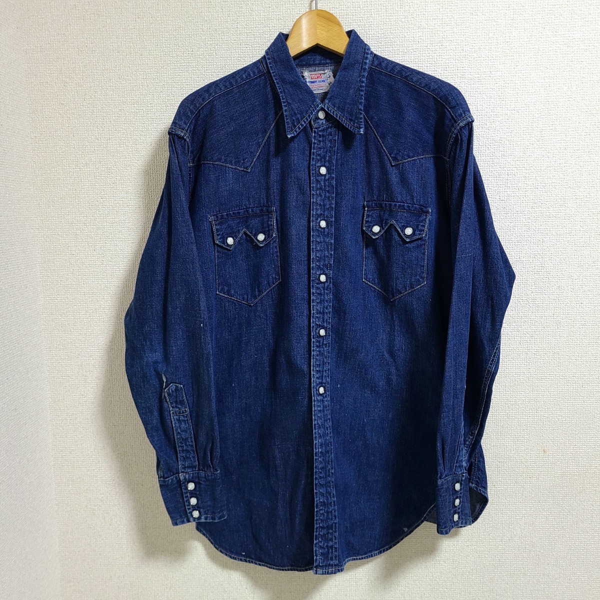 美品 スペシャル ヴィンテージ 50's LEVI’S DENIM FAMILY デニムファミリー ウエスタンシャツ 40 60 70年代 赤耳 501XX 大戦 506 1st 2st_画像2