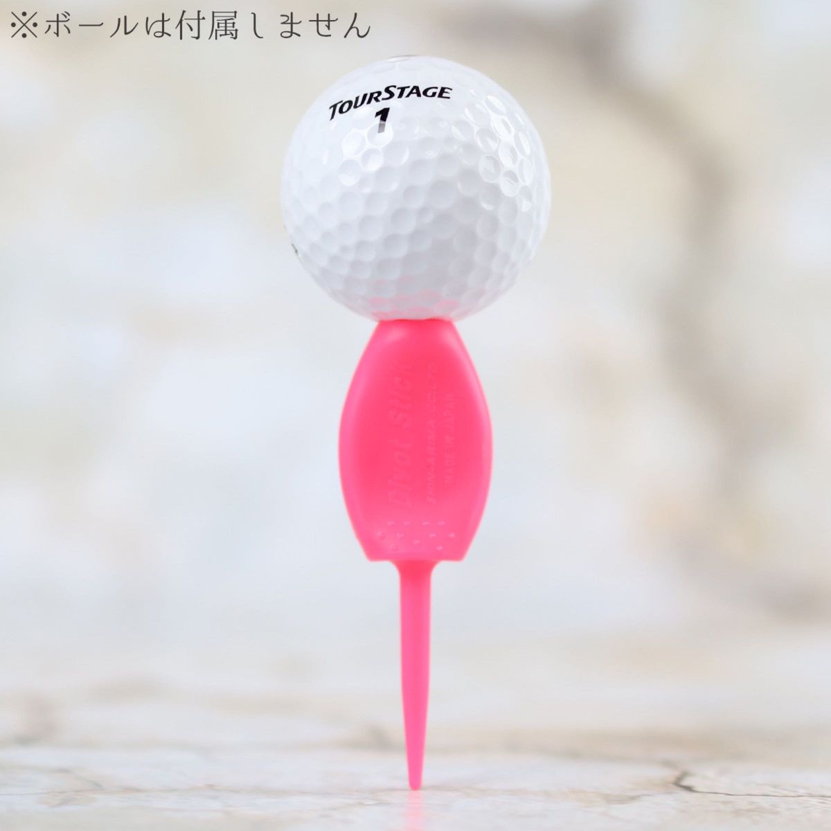 8本セット パリティー 蛍光色 ピンク色 ゴルフボール 跡 マーク ゴルフティー ティーペグ グリーンフォーク b098p