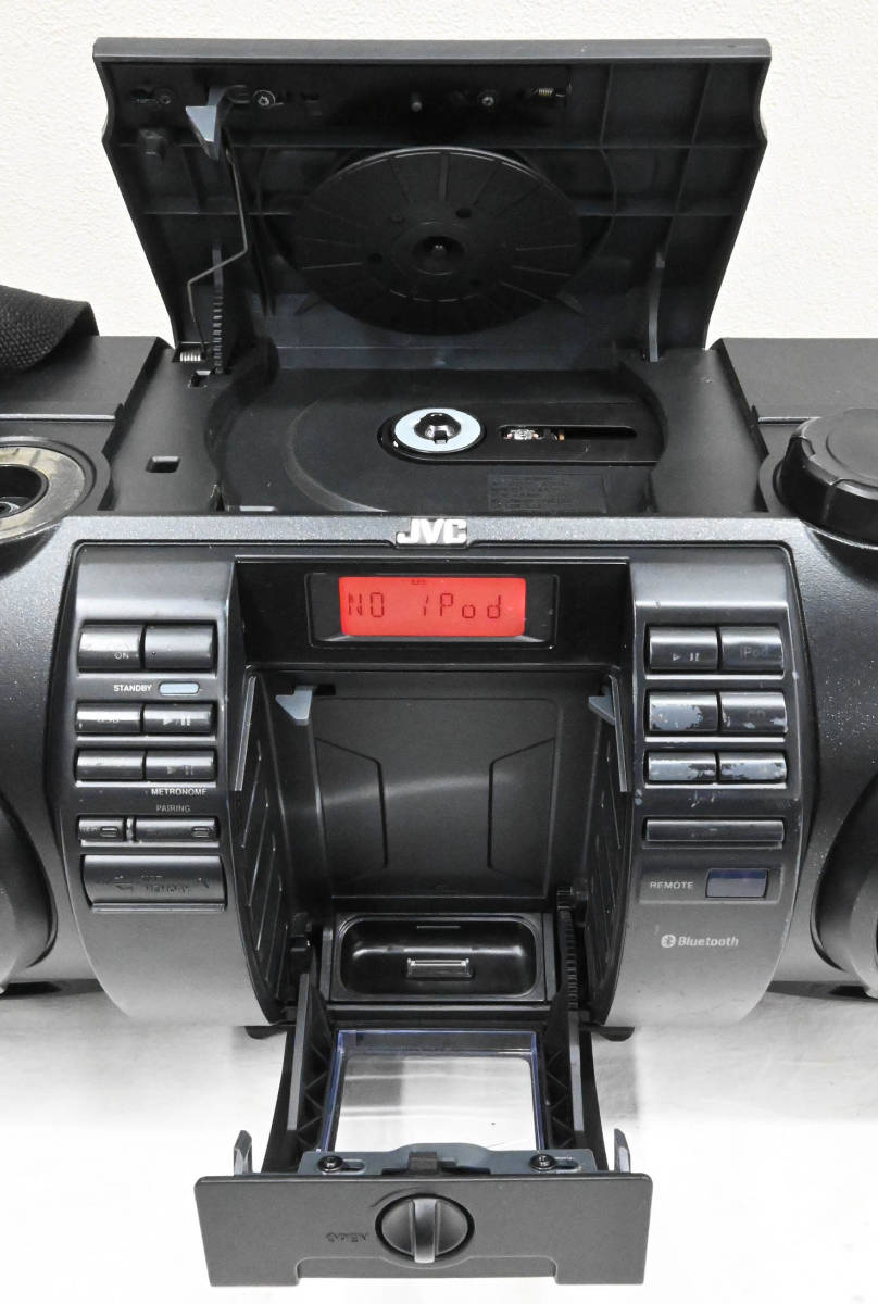 H576●13年製 15年製 JVCケンウッド POWERED WOOFER CD SYSTEM パワード ウーハー CD システム RV-NB90-B 2台セット 4スピーカー Bluetooth_画像9