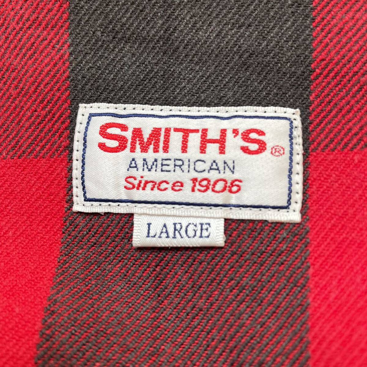 ★SMITH'S AMERICAN スミスアメリカン★シャツ ネル ワーク アメカジ 長袖 トップス 上着 ハーフボタン プルオーバー チェック柄 L/TT6993_画像7