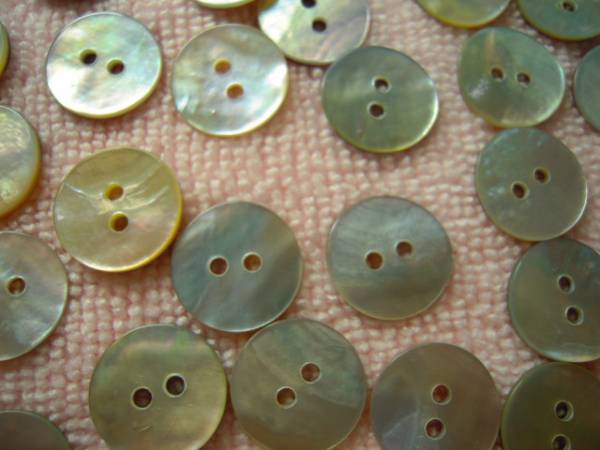 アコヤ貝（パールシェル）のボタン １５ｍｍ ２０個の画像1