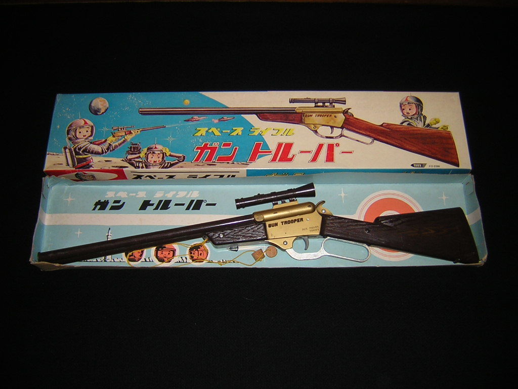 昭和レトロ　TADA製　スペースライフル　ガントルーパー　未使用品　コルク銃