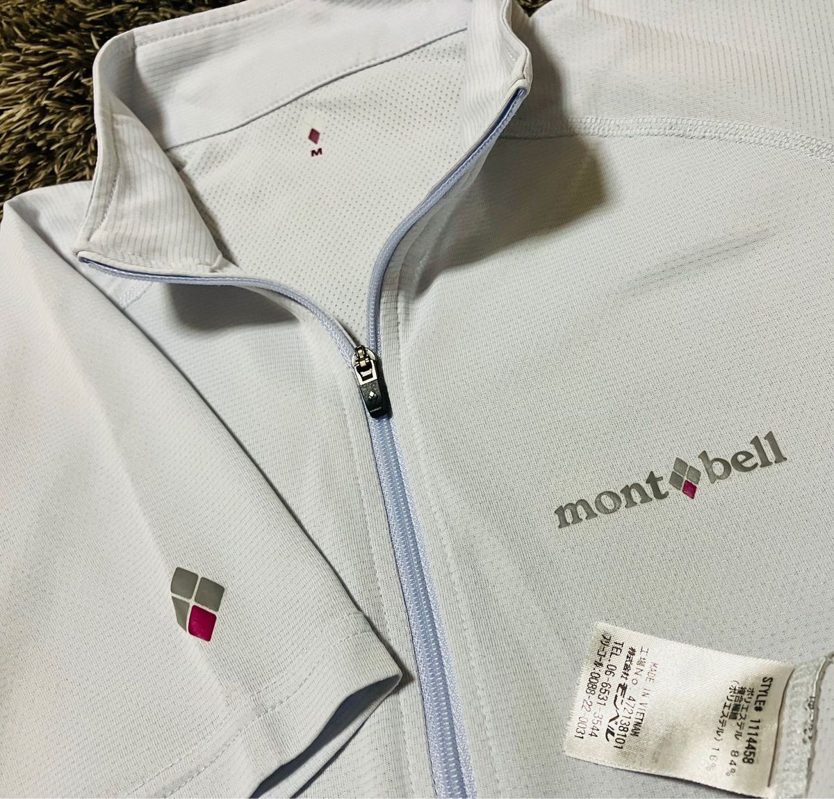 mont-bell クール SS ジップシャツ ウイックロン(R)クール Wonen’s M 美品