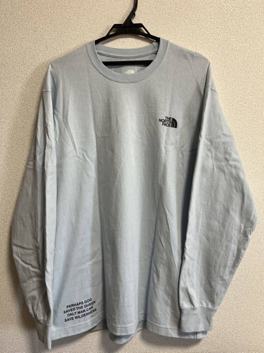 ☆THE NORTH FACE☆原宿 ALTER限定 L/S ALTERNATIVE Tee フェイデッドブルー XL_画像1