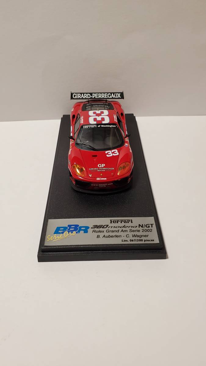 1/43 BBR フェラーリ　360　モデナ N/GT Ferrari　Washington　2002_画像2