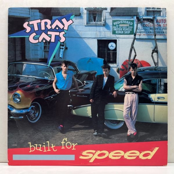 美盤!! USオリジナル STRAY CATS Built For Speed ('82 EMI America) MASTERED BY CAPITOL刻印 初の米国進出アルバム ネオロカ名盤 米 LPの画像1
