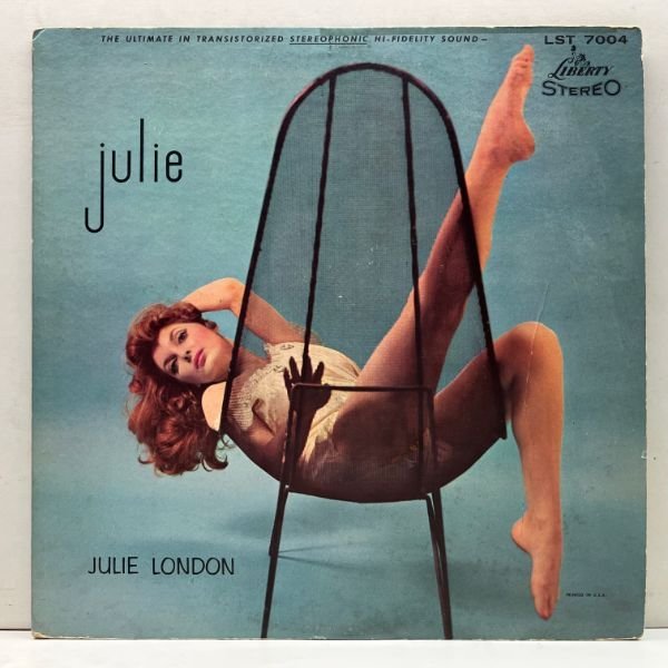 極美盤!! 初版 黒ツヤ 深溝 USオリジ JULIE LONDON Julie ('58 Liberty LST 7004) w/ JIMMY ROWLES ジュリー・ロンドン 米 初回プレス_画像1