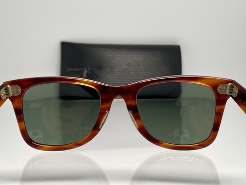 ケース付★70s★B&L RAY-BANボシュロムレイバンWAYFARERウェイファーラー 茶色べっ甲トータス/G-15 飾り鋲ロゴなし VINTAGEサングラスUSA製_画像8