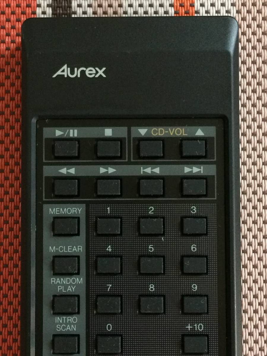 送料無料★Aurex★東芝★純正★オーディオ用リモコン★RM-P100★中古★動作品★返金保証あり★