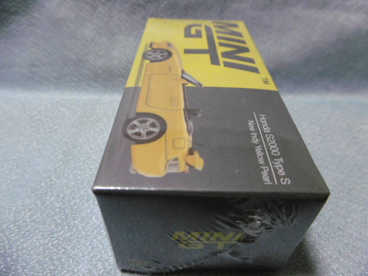 未開封新品 MINI GT 282 Honda S2000 Type S New Indy Yellow Pearl 右ハンドルの画像2