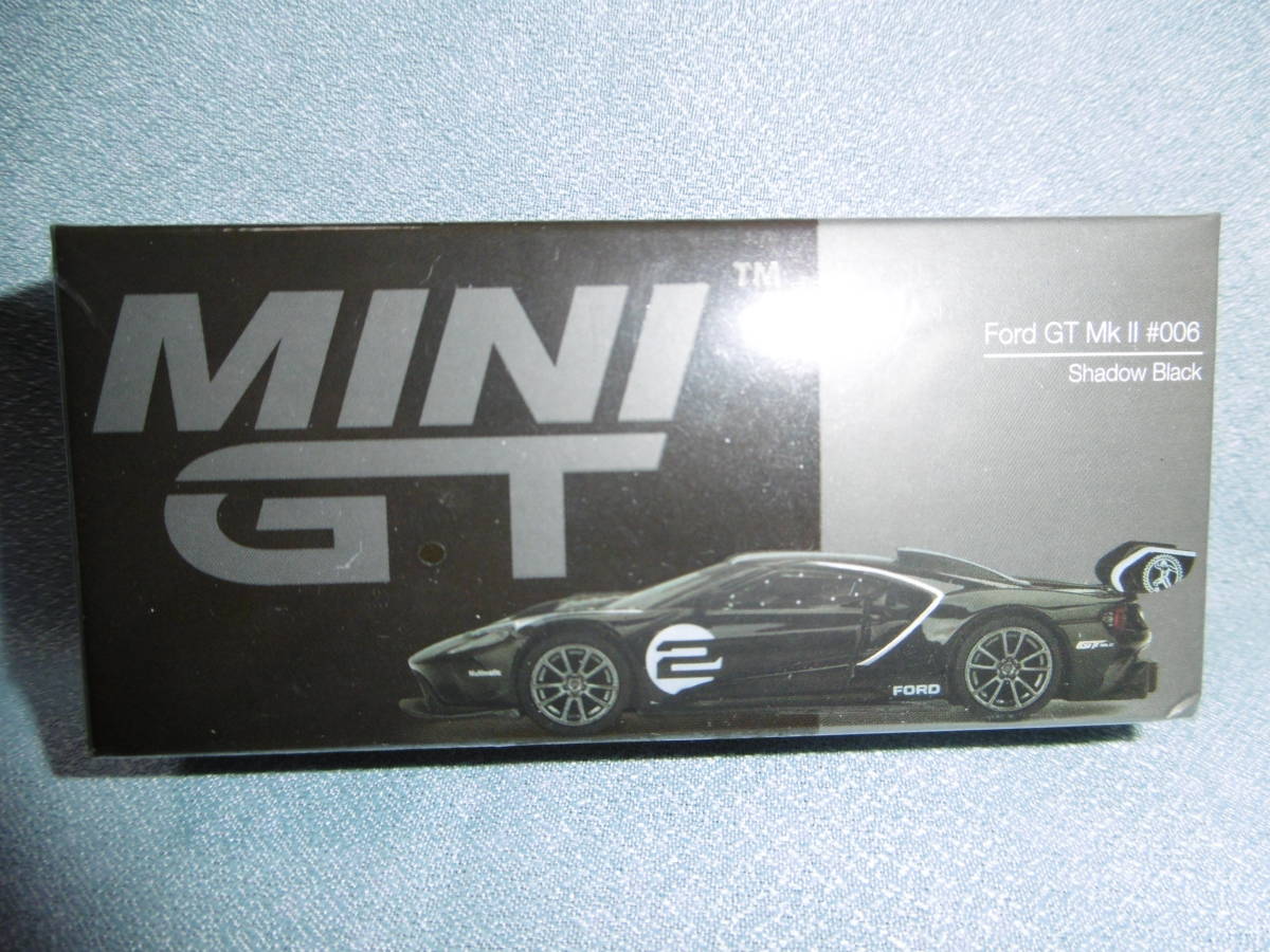 未開封新品 MINI GT 297 Ford GT MK Ⅱ #006 Shadow Black 左ハンドル_画像1
