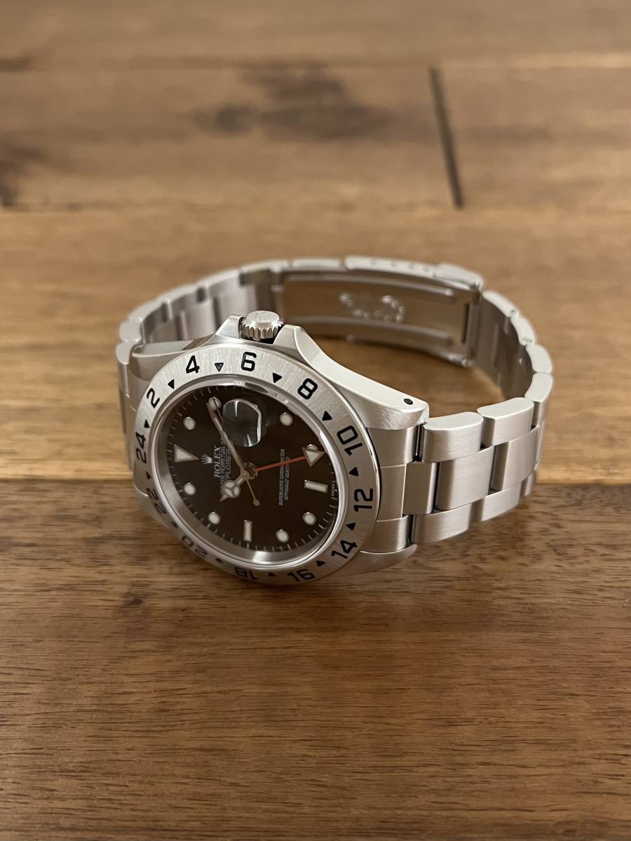 【a-watch名古屋】ロレックス (ROLEX) エクスプローラー2 16570 ブラック(黒) U91番 オンリースイス 中古_画像7