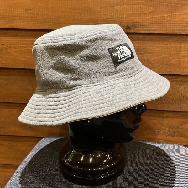 ノースフェイス NN42032 Reversible Fleece Bucket Hat リバーシブルフリースバケットハット ユニセックス グラベル L 新品 未使用 正規品の画像2