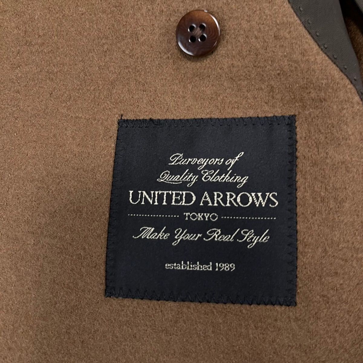 ユナイテッドアローズ【人気の一着】UNITED ARROWS チェスターコート　ロングコート　ブラウン　茶色　ウール_画像6