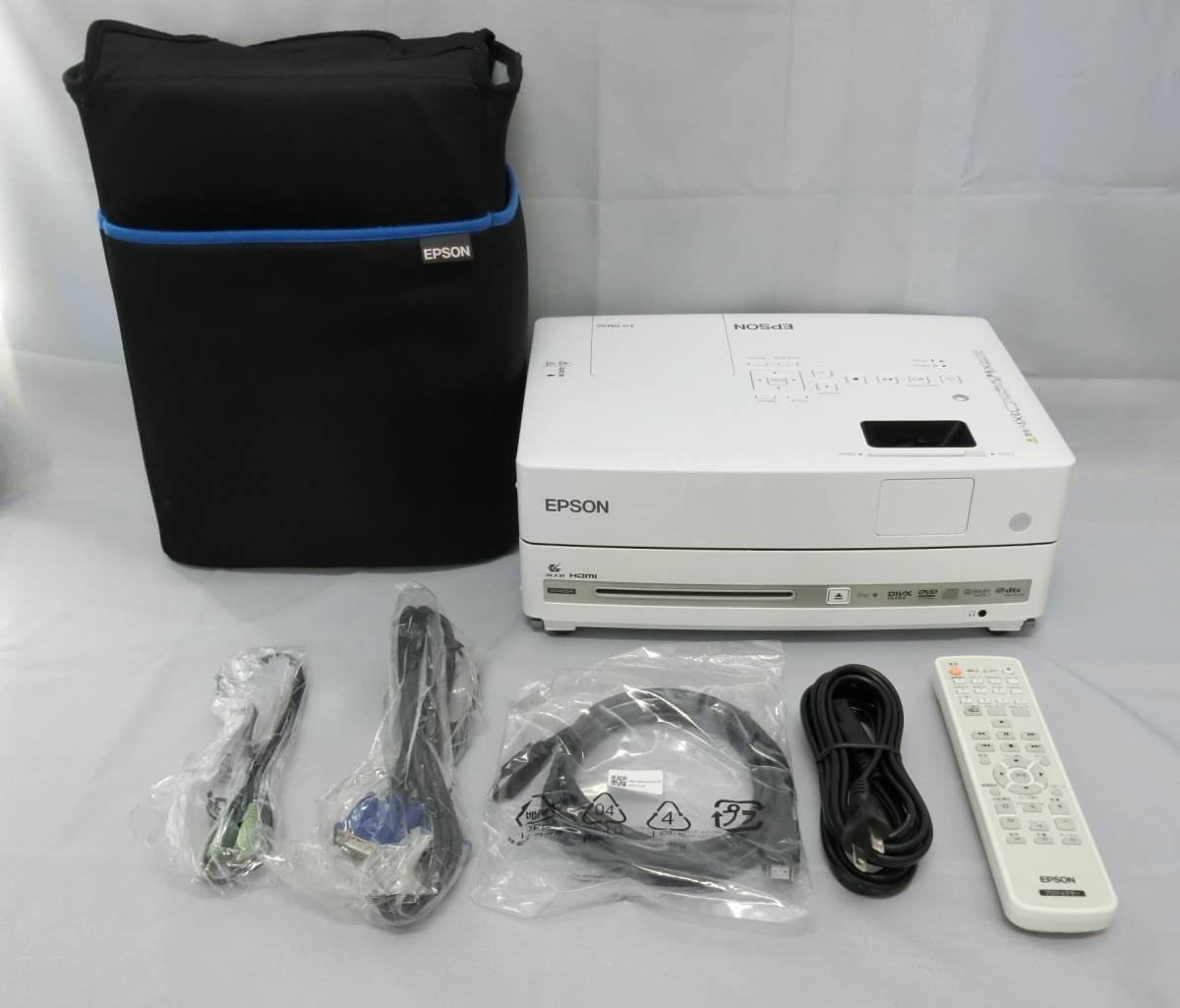 ◇2500ルーメン ランプ使用時間307時間 ホームプロジェクター DVDプレイヤー内蔵モデル　EPSON　EH-DM30◇_画像1