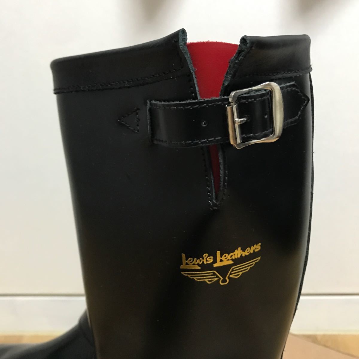 未使用◎ 定価79200円 Lewis Leathers Mechanic Boots No.A10 UK9 ルイスレザーズ　エンジニアブーツ ブラック　黒　箱付き　完売アイテム_画像2