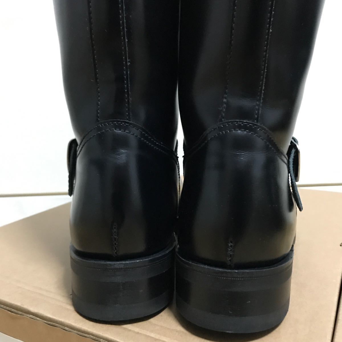 未使用◎ 定価79200円 Lewis Leathers Mechanic Boots No.A10 UK9 ルイスレザーズ　エンジニアブーツ ブラック　黒　箱付き　完売アイテム_画像3