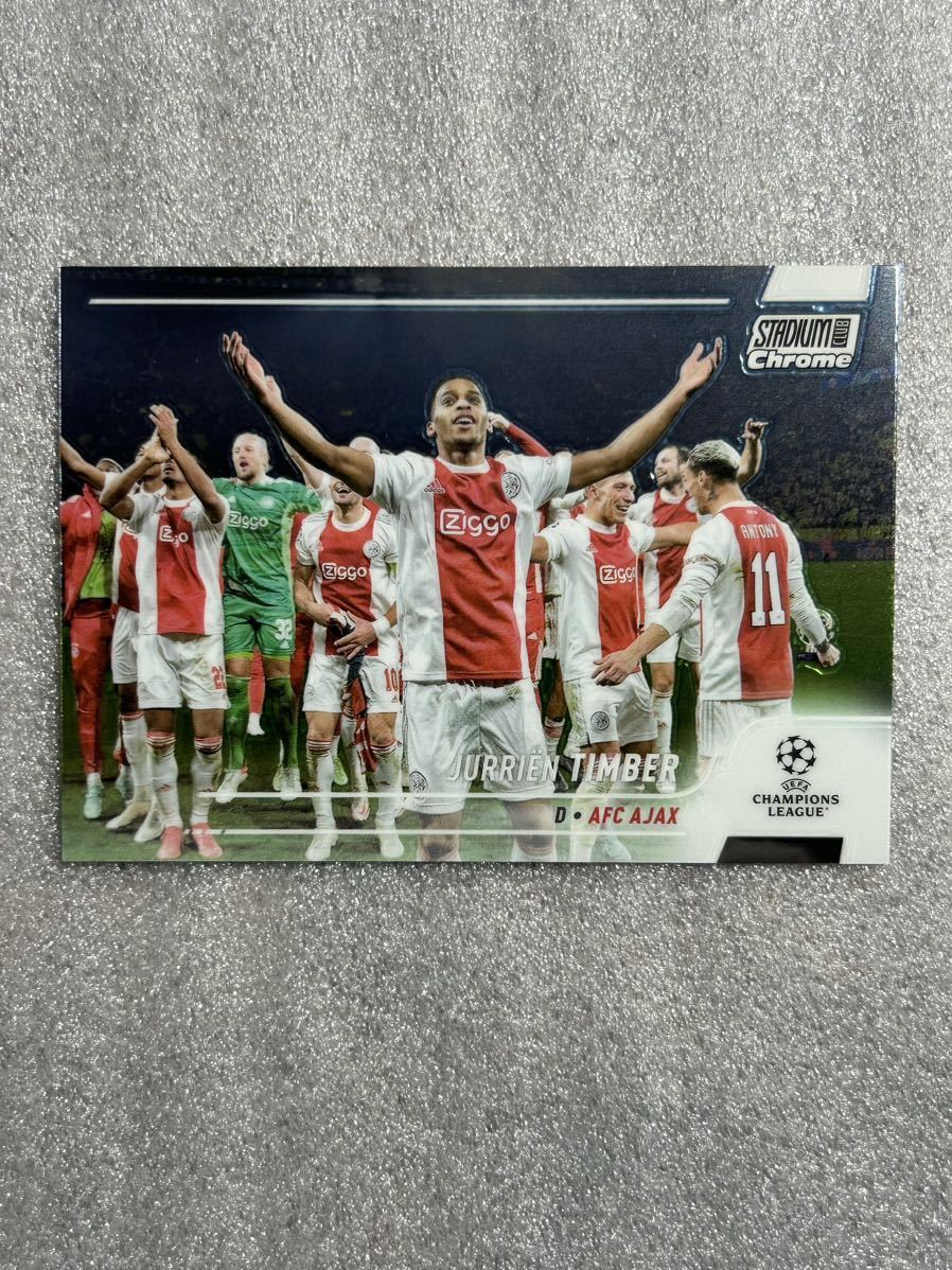 ユリエン　ティンバー（Jurrin Timber）　topps サッカー　カード　アーセナル　オランダ_画像1