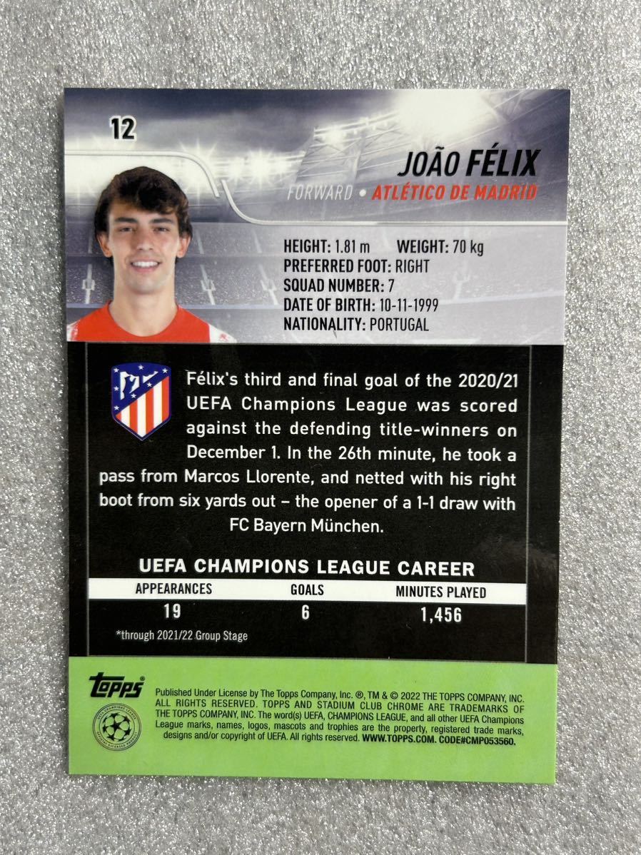 ジョアン　フェリックス（Joo Flix ）　topps サッカー　カード　バルセロナ　ポルトガル_画像2