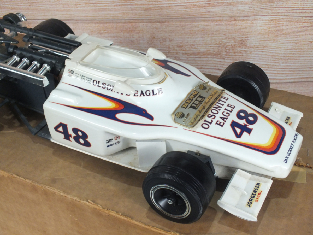 希少 JIM BEAM OLSONITE EAGLE ジムビーム レーシングカー 車型 GURNEY EAGLE Racing car Bobby Unser_画像5