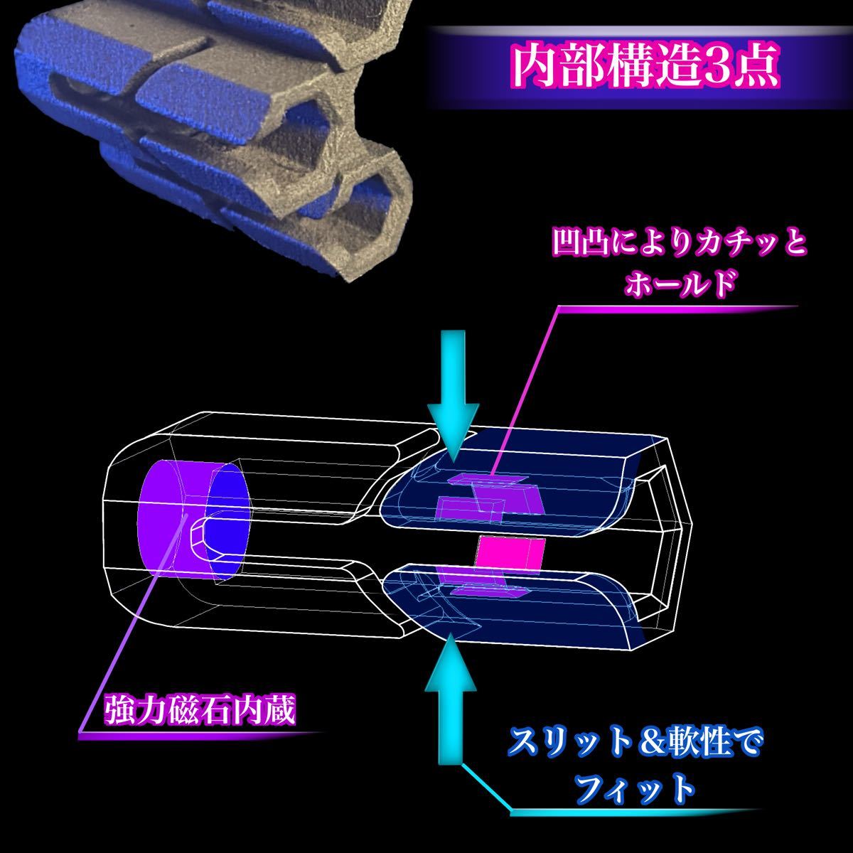 マキタ専用 アンダービットホルダーN 3pcs_画像3