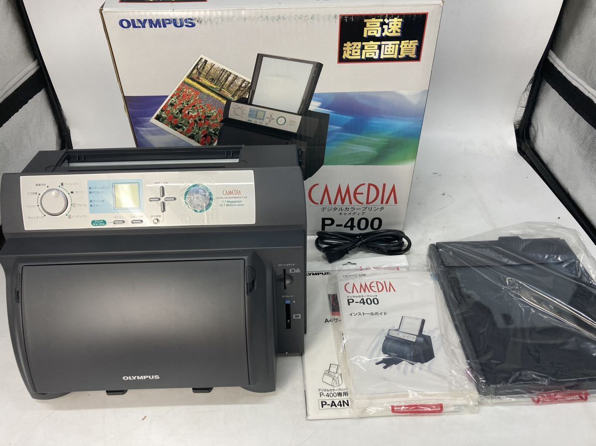 12ta11 OLYMPUS プリンター キャメディア P-400 デジタルカラー オリンパス 箱付き 未使用保管品_画像1