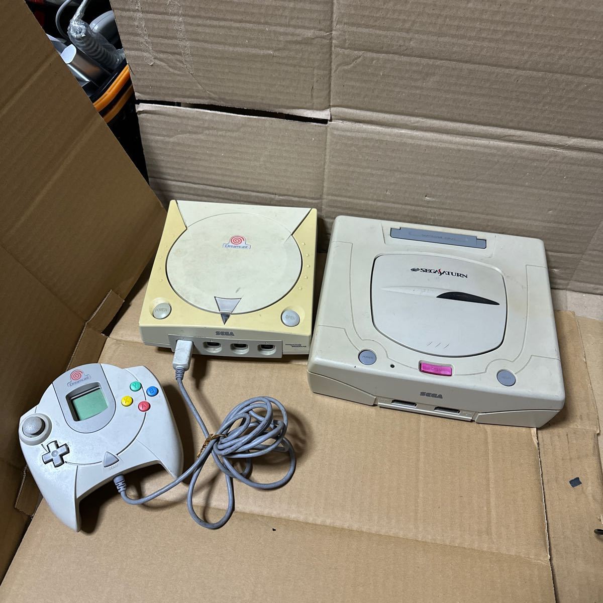 あ-4723）SEGA セガ Dreamcast HKT-3000 / HST-3220 ゲーム機　まとめ　動作未確認 ジャック
