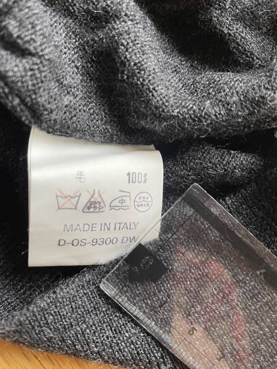 MCM ハイネック　メンズ　ニット セーター イタリー製　濃グレー　Mサイズ　美品_画像5