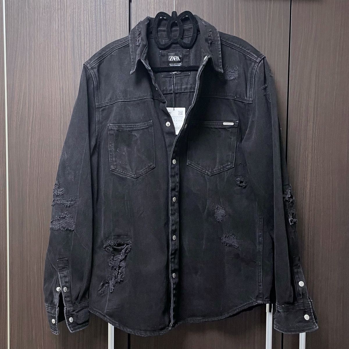 ZARA ザラ ダメージ デニムジャケット ジージャン メンズ M 新品 ZARA ザラ ダメージ デニムジャケット ジージャン メンズ M 新品