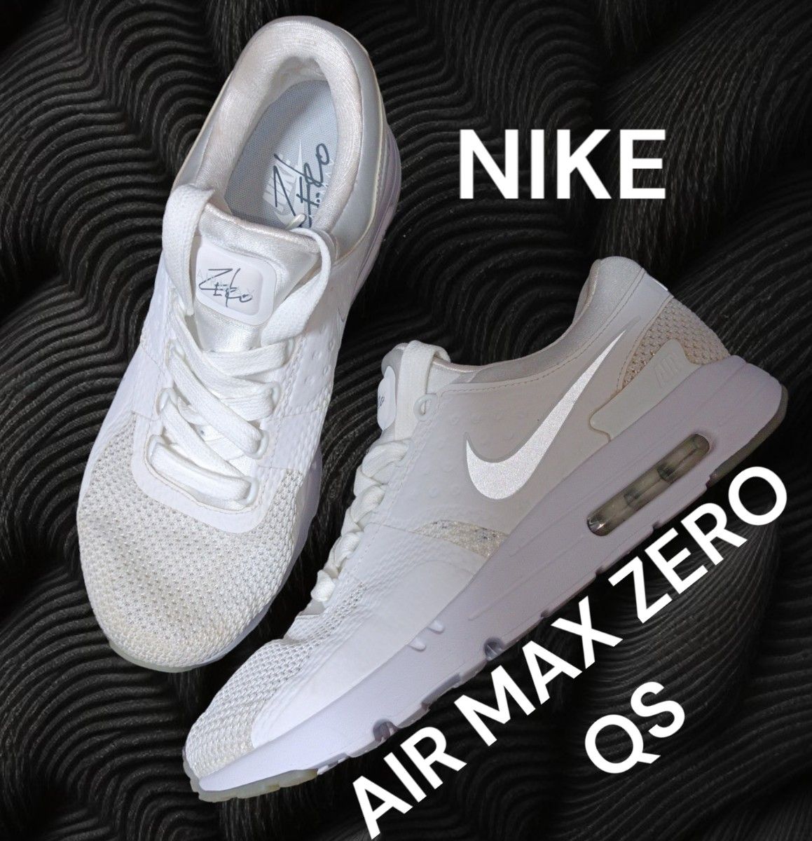 NIKE　AIR MAX ZERO QS  WHITE/PURE PLATINUM-PR TNM　エアーマックス　ゼロ