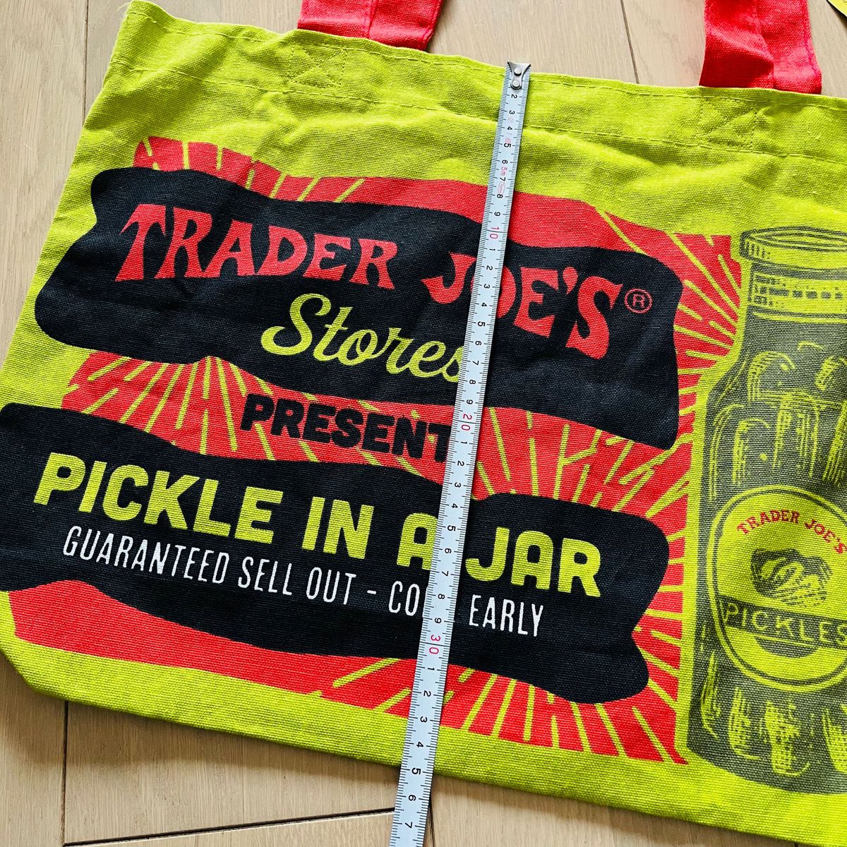 【新品未使用】Trader Joe’s エコバッグ　コットン100% トレーダージョーズ ショッピングバッグ　ピクルス