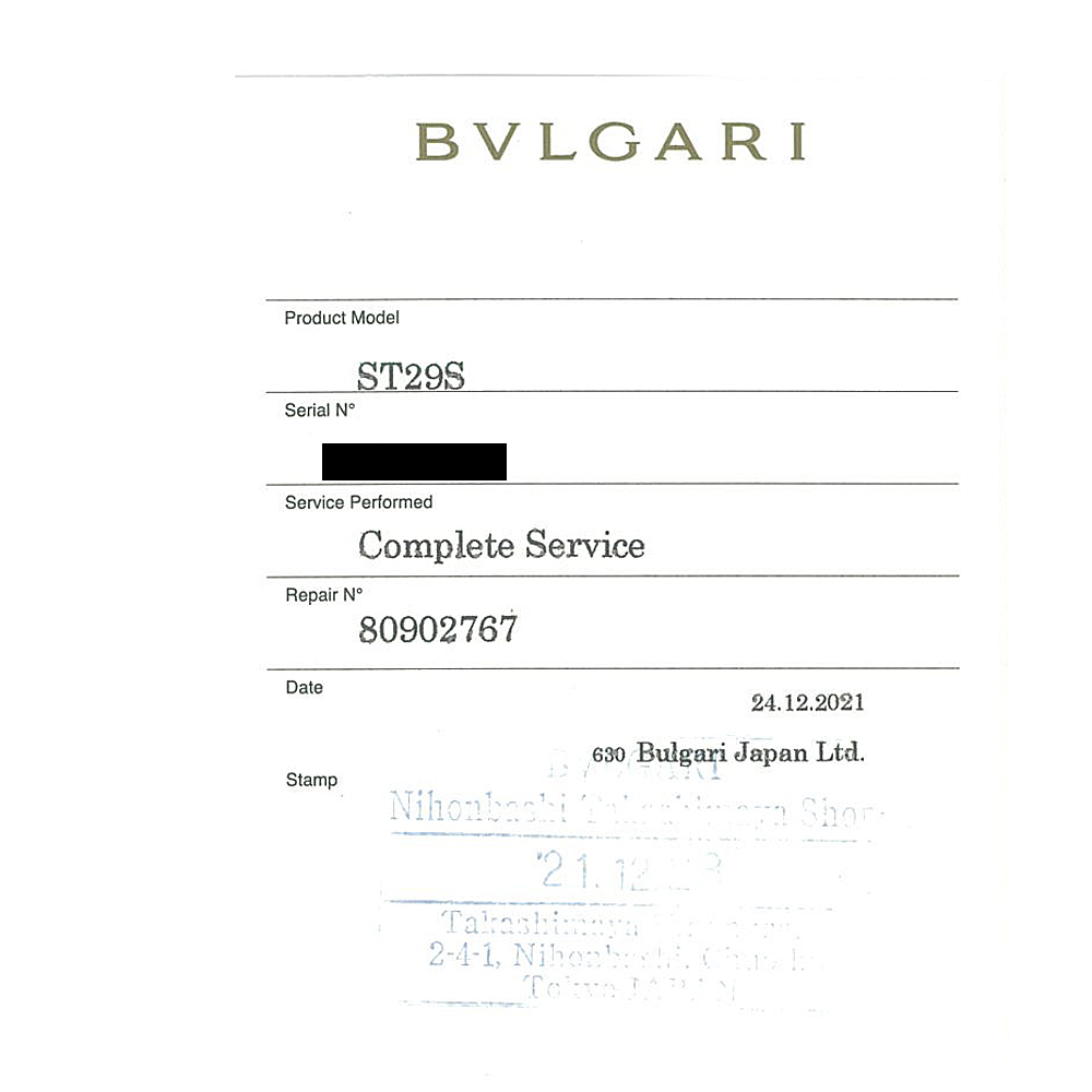 ブルガリ ソロテンポ 腕時計 時計 ステンレススチール ST 29 S クオーツ レディース 1年保証 BVLGARI 中古 美品_画像10