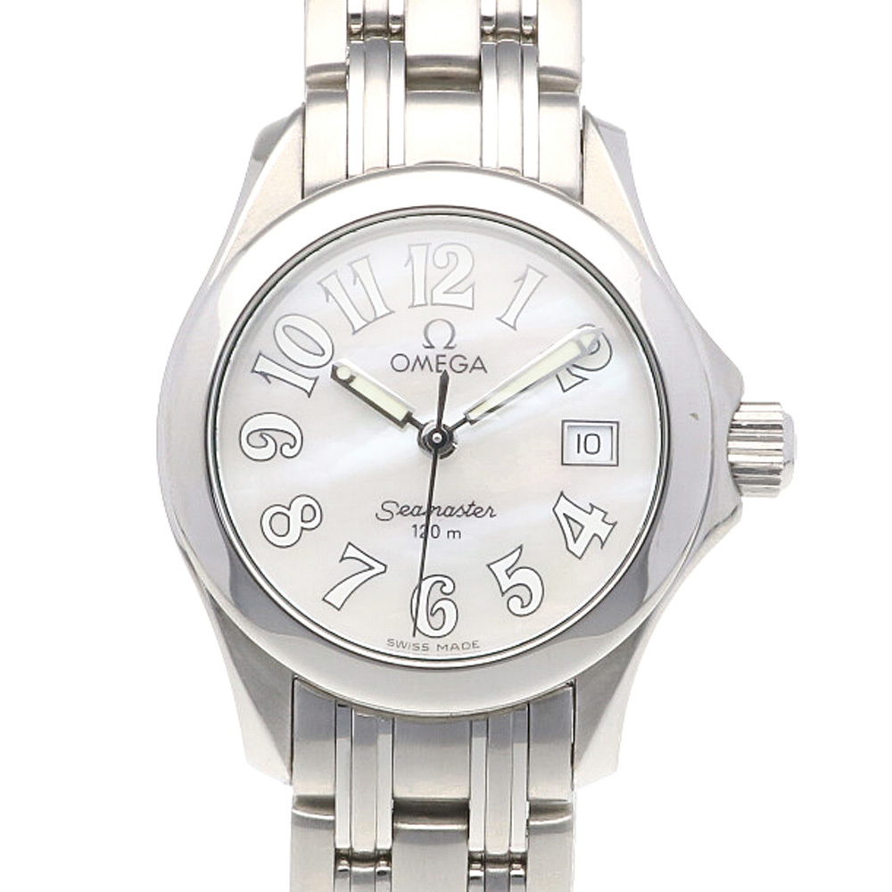 オメガ シーマスター 腕時計 時計 ステンレススチール 25817000 クオーツ レディース 1年保証 OMEGA 中古