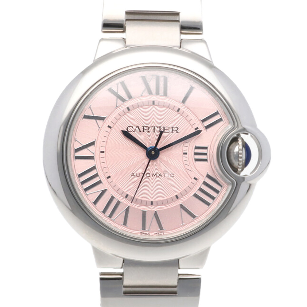カルティエ バロンブルー 腕時計 時計 ステンレススチール CRW6920100 自動巻き レディース 1年保証 CARTIER 中古 美品
