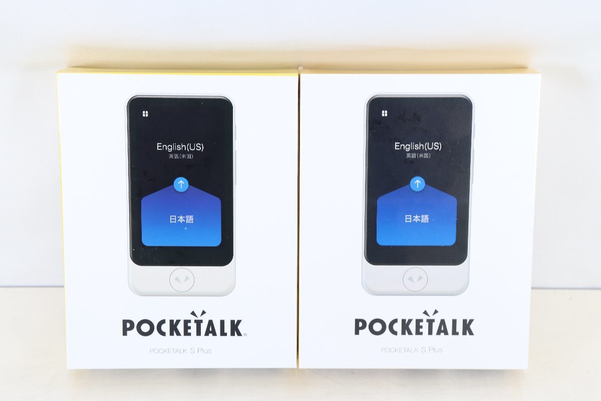 未開封ポケトークPOCKETALK S Plus ホワイトPTSPGW 2台セット
