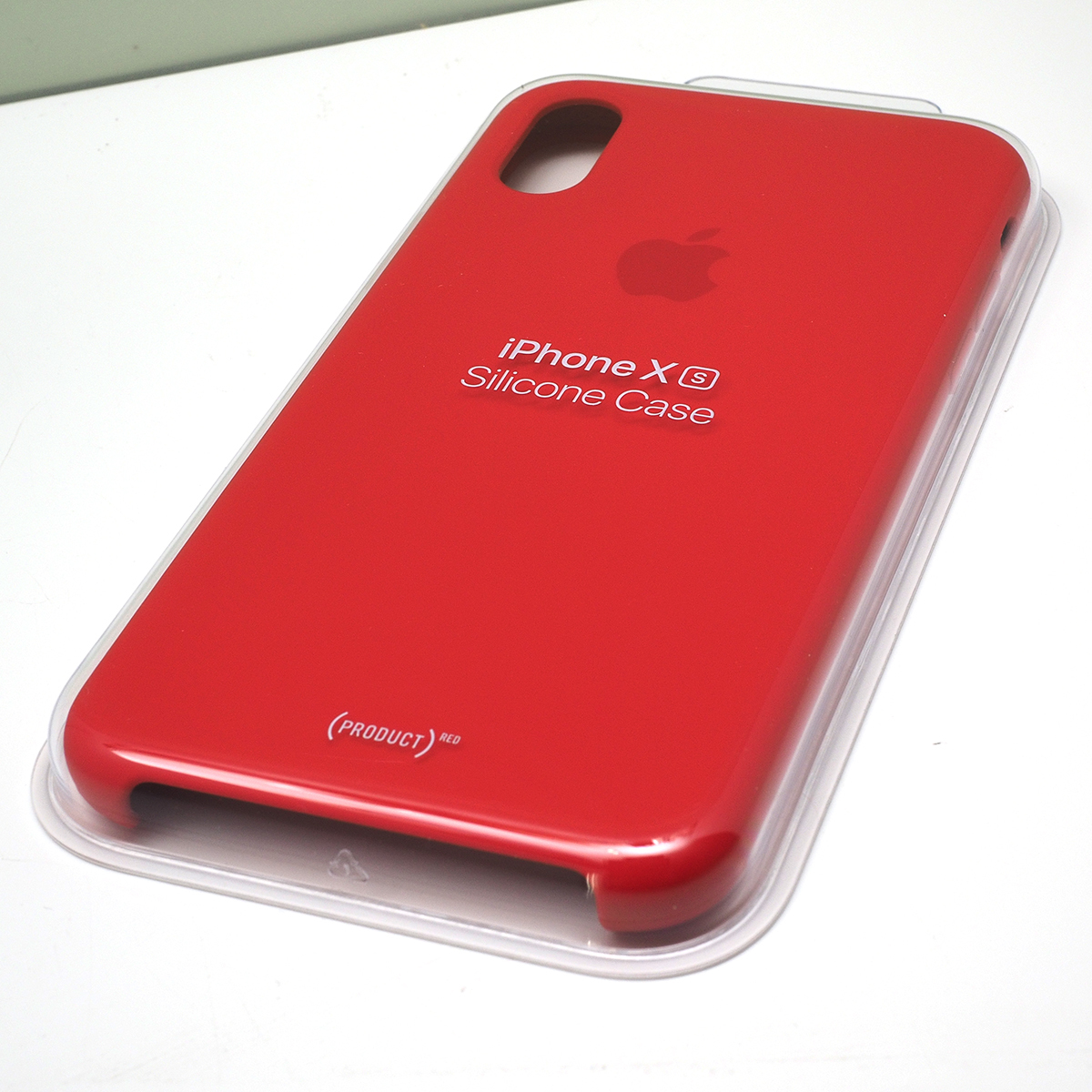 Apple iPhone XS 5.8インチ用 アップル 純正 シリコンケース (PRODUCT)RED レッド 本物Apple純正ケース 未開封品 iPhoneXSシリコーンケース_画像3