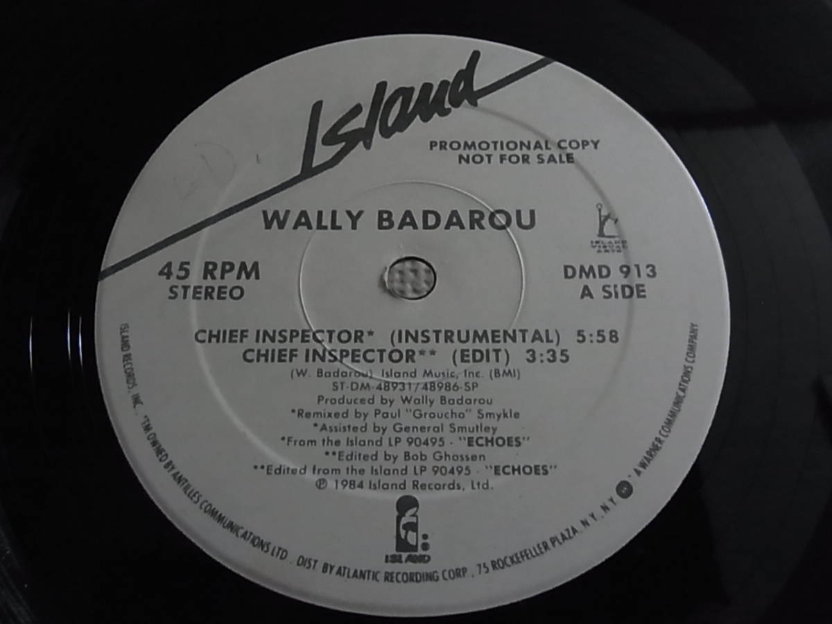 US-Promo12' Wally Badarou/Chief Inspector_*レーベルに書き込み有